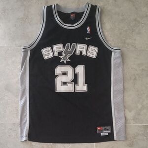 Nike Spurs Black and White Basketball Jersey